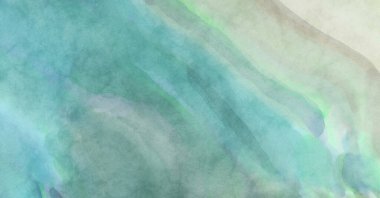 Alkol mürekkebini andıran rahatlatıcı fırça darbelerinin modern resmi. Poster, duvar sanatı, afiş, kart, kitap kapağı veya ambalaj için pastel renkli suluboya resim.