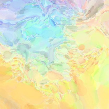 El yapımı sürreal soyut desenli suluboya. Modern sanatsal resim. 2D çizim. Arkaplan boyası karışımı. Yaratıcı duvar sanatı. Çağdaş sanat.