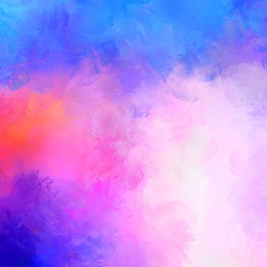 Duvar sanatı Eşsiz ve yaratıcı illüstrasyon. Fırça darbesi ile boyanmış. Renkli fırça darbelerinin soyut arkaplanı. Fırçalanmış canlı duvar kâğıdı. Boyalı sanatsal yaratım.