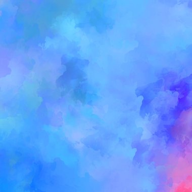 Canlı fırça darbeleriyle boyanmış. Renkli desenli resim. Fırçalanmış duvar kağıdını boya.