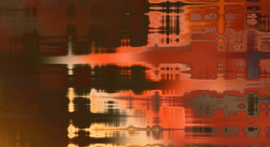 Soyut arkaplan. Yaşlanmış grunge dokusunda geometrik elementler. Farklı renk desenli grafiksel illüstrasyon.