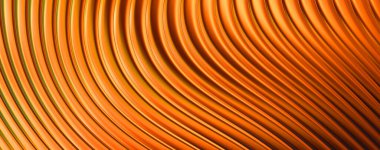 Soyut arkaplan. Renkli dalgalı yansıtıcı duvar kağıdı. Duvar kağıdı, afiş, arkaplan, kart, kitap kapağı veya web sitesi için grafiksel resimleme.