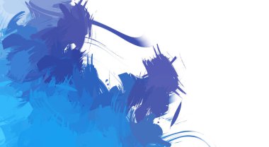 Taranmış Boyalı Soyut Arkaplan. Vahşi kaotik fırça darbeleri. Boya darbeleri. 2D İllüstrasyon. Fırça darbeli resim. 