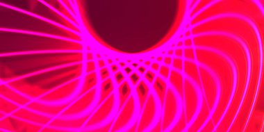 Işık dalgalarının neon renkli soyut tasarımı. Dijital arka plan ve neon ışığı parlama efekti. Parlak ışınlar duvar kağıdı.