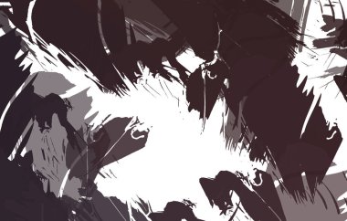 Sanatsal soyut arkaplan. Doku boyalı duvar kağıdı. Boya darbeleriyle yaratıcı bir illüstrasyon. Fırça desenli resim.