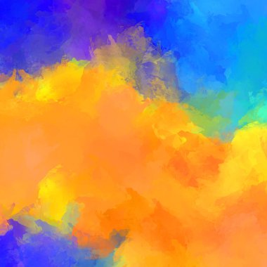 Boya darbeleri. 2D İllüstrasyon. Taranmış Boyalı Soyut Arkaplan. Fırça darbesi ile boyanmış. Modern sanat.