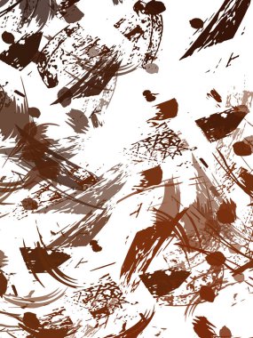 Renkli fırça darbelerinin 2B çizimi. Dekoratif doku resmi. Canlı boya desenli arka plan. Kaotik fırça darbeleri resim.