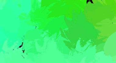 Canlı fırça darbeleriyle boyanmış. Renkli desenli resim. Fırçalanmış duvar kağıdını boya.