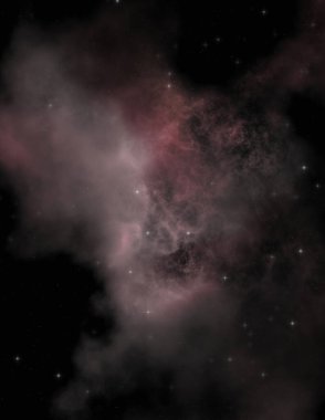 Galaksi uzayındaki yıldız alanı renkli nebula ile. Uzayın derinliklerinin bilim kurgu geçmişi. Ruhsal duvar kağıdı.