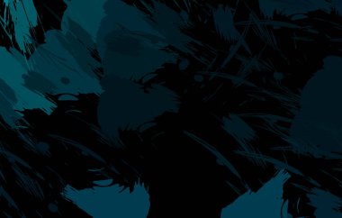 Vahşi fırça darbeleriyle yaratıcı soyut resim. Artistik fırça darbeleriyle donatılmış. Renkli ve canlı bir tasvir. Boyalı sanat.