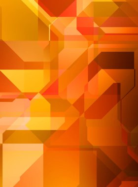 Renkli ve canlı geometrik şekiller katmanları var. Bir teknoloji planının dijital illüstrasyonu. Gelecekçi tasarım şablonu.