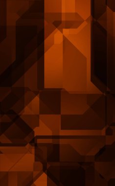 Renkli ve canlı geometrik şekiller katmanları var. Bir teknoloji planının dijital illüstrasyonu. Gelecekçi tasarım şablonu.