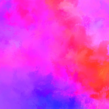 Yaratıcı soyut resim. Artistik fırça darbeleriyle donatılmış. Renkli ve canlı bir illüstrasyon. boyalı sanat.