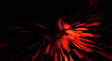 Işık parçacık izleri. Parlayan parçacıkları ve çizgileri olan ışık patlaması yıldızı. Güzel hareketli soyut ışın arkaplanı.