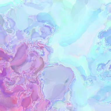 El yapımı sürreal soyut desenli suluboya. Modern sanatsal resim. 2D çizim. Arkaplan boyası karışımı. Yaratıcı duvar sanatı. Çağdaş sanat.