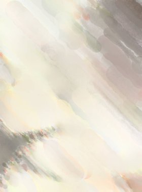 Modern fırça darbeleri. Pastel renklerde suluboya resim. Poster, duvar sanatı, afiş, kart, kitap kapağı veya ambalaj için sakinleştirici kompozisyonun yumuşak renkli çizimi. 