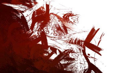 Duvar sanatı Eşsiz ve yaratıcı illüstrasyon. Fırça darbesi ile boyanmış. Renkli fırça darbelerinin soyut arkaplanı. Fırçalanmış canlı duvar kâğıdı. Boyalı sanatsal yaratım.