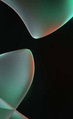 Soyut arkaplan. Değişken renk değişim dalgaları, dinamik hareketlerle. Işık dalgalarının neon renkli soyut tasarımı. Duvar kağıdı, afiş, arkaplan, kart, kitap illüstrasyonu, web sitesi.