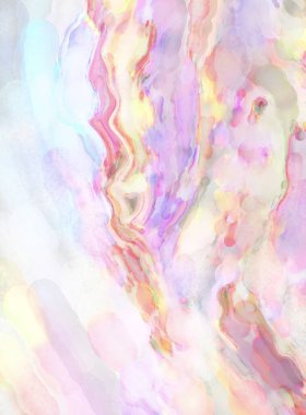 Suluboya fırça darbeleri. Modern sanat. Soyut doku. 2D çizim. Yüzeyde etkileyici el yapımı suluboya. Renkli bir fon. Çok renkli arkaplan. Çağdaş duvar sanatı. 