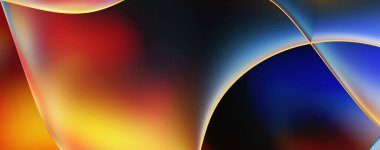 Soyut arkaplan. Değişken renk değişim dalgaları, dinamik hareketlerle. Işık dalgalarının neon renkli soyut tasarımı. Duvar kağıdı, afiş, arkaplan, kart, kitap illüstrasyonu, web sitesi.