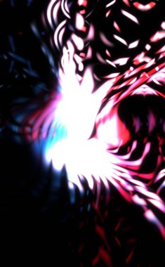 Işık parçacık izleri. Parlayan parçacıkları ve çizgileri olan ışık patlaması yıldızı. Güzel hareketli soyut ışın arkaplanı.