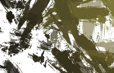 Sanatsal soyut arkaplan. Doku boyalı duvar kağıdı. Boya darbeleriyle yaratıcı bir illüstrasyon. Fırça desenli resim.