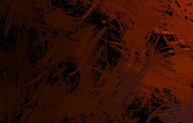 Vahşi fırça darbeleriyle yaratıcı soyut resim. Artistik fırça darbeleriyle donatılmış. Renkli ve canlı bir tasvir. Boyalı sanat.