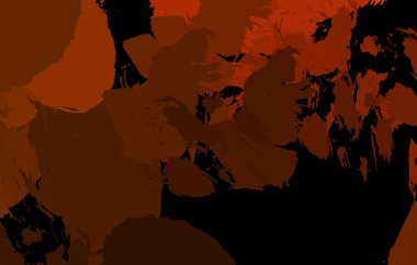 Sanatsal soyut arkaplan. Doku boyalı duvar kağıdı. Boya darbeleriyle yaratıcı bir illüstrasyon. Fırça desenli resim.