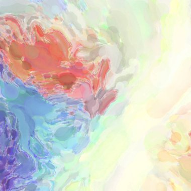 Çağdaş sanat. El işçiliğinin renkli dokusu. Modern resim. Yüzeyde suluboya vuruşlar. Sanatsal arkaplan resmi. Tablo üzerinde soyut resim. Fırça darbeleri. 