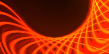 Işık dalgalarının neon renkli soyut tasarımı. Dijital arka plan ve neon ışığı parlama efekti. Parlak ışınlar duvar kağıdı.