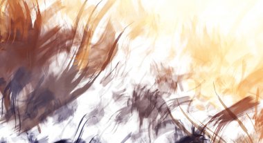 Sanatsal soyut arkaplan. Doku boyalı duvar kağıdı. Boya darbeleriyle yaratıcı bir illüstrasyon. Fırça desenli resim.