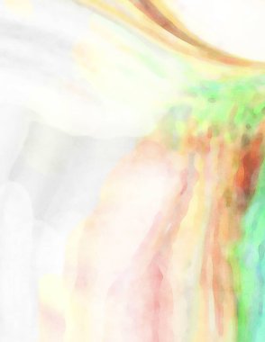 2D çizim. Sanatsal arkaplan resmi. Tablo üzerinde soyut resim. Çağdaş sanat. El yapımı resim. Renkli doku. Modern sanat eserleri. Yüzeyde suluboya fırça darbeleriyle boyama.