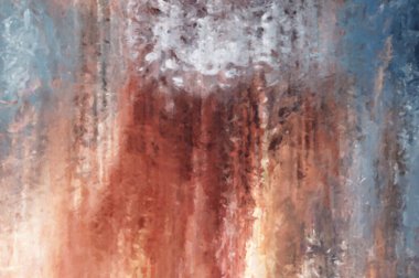 Modern sanat. Renkli çağdaş sanat eserleri. Renkli boya darbeleri. Soyut arkaplanda fırça darbeleri. Fırça boyası. Eşsiz duvar sanatı.