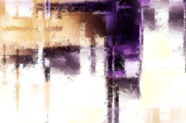 Modern sanat. Renkli çağdaş sanat eserleri. Renkli boya darbeleri. Soyut arkaplanda fırça darbeleri. Fırça boyası. Eşsiz duvar sanatı.