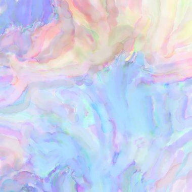 El yapımı sürreal soyut desenli suluboya. Modern sanatsal resim. 2D çizim. Arkaplan boyası karışımı. Yaratıcı duvar sanatı. Çağdaş sanat.