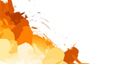 Taranmış Boyalı Soyut Arkaplan. Vahşi kaotik fırça darbeleri. Boya darbeleri. 2D İllüstrasyon. Fırça darbeli resim. 