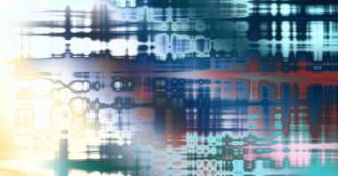 Soyut arkaplan. Yaşlanmış grunge dokusunda geometrik elementler. Farklı renk desenli grafiksel illüstrasyon.