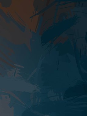 Fırça darbesi ile boyanmış. Sanatsal canlılık ve renkli duvar kâğıdı. Kaotik resim. Taranmış Boyalı Soyut Arkaplan. 