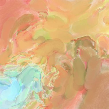 Soyut doku. Yüzeyde etkileyici el yapımı suluboya. Suluboya fırça darbeleri. Modern sanat. Çok renkli arkaplan. Çağdaş duvar sanatı. Renkli bir fon. 2d illüstrasyon.