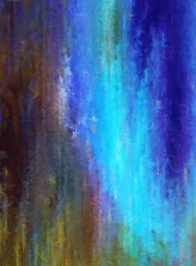 Modern sanat. Renkli çağdaş sanat eserleri. Renkli boya darbeleri. Soyut arkaplanda fırça darbeleri. Fırça boyası. Eşsiz duvar sanatı.