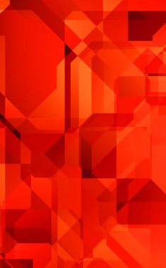 Renkli ve canlı geometrik şekiller katmanları var. Bir teknoloji planının dijital illüstrasyonu. Gelecekçi tasarım şablonu.