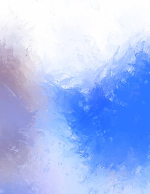 Yaratıcı soyut resim. Artistik fırça darbeleriyle donatılmış. Renkli ve canlı bir illüstrasyon. boyalı sanat