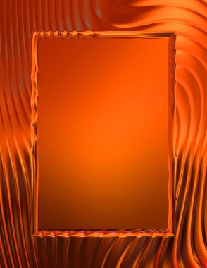 Soyut çerçeveli arkaplan. Renkli, canlı, dalgalı bir duvar kağıdı. Merkezi çerçeveli yaratıcı grafik 2d çizim. Dinamik şekilli modaya uygun sıvı örtüsü.