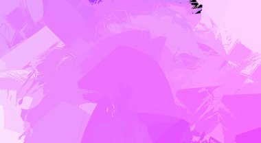 Canlı fırça darbeleriyle boyanmış. Renkli desenli resim. Fırçalanmış duvar kağıdını boya.