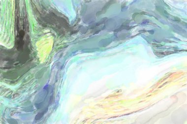 Suluboya fırça darbeleri. Modern sanat. Soyut doku. 2D çizim. Yüzeyde etkileyici el yapımı suluboya. Renkli bir fon. Çok renkli arkaplan. Çağdaş duvar sanatı. 