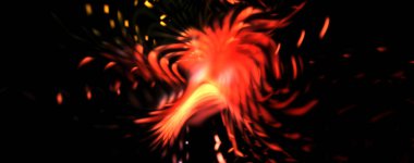 Işık parçacık izleri. Parlayan parçacıkları ve çizgileri olan ışık patlaması yıldızı. Güzel hareketli soyut ışın arkaplanı.