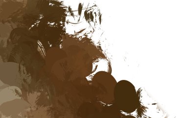 Duvar sanatı Eşsiz ve yaratıcı illüstrasyon. Fırça darbesi ile boyanmış. Renkli fırça darbelerinin soyut arkaplanı. Fırçalanmış canlı duvar kâğıdı. Boyalı sanatsal yaratım.