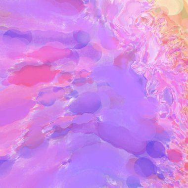 El yapımı sürreal soyut desenli suluboya. Modern sanatsal resim. 2D çizim. Arkaplan boyası karışımı. Yaratıcı duvar sanatı. Çağdaş sanat.