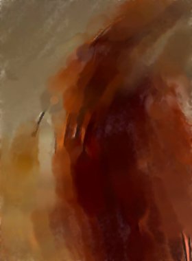 Soyut arkaplanda pürüzlü fırça darbeleri. Fırça boyası. Renkli boya darbeleri. Eşsiz duvar sanatı. Tuvaldeki modern sanat. Renkli çağdaş sanat eserleri. 