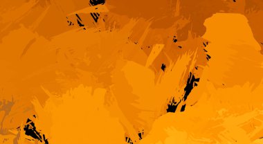 Canlı fırça darbeleriyle boyanmış. Renkli desenli resim. Fırçalanmış duvar kağıdını boya.